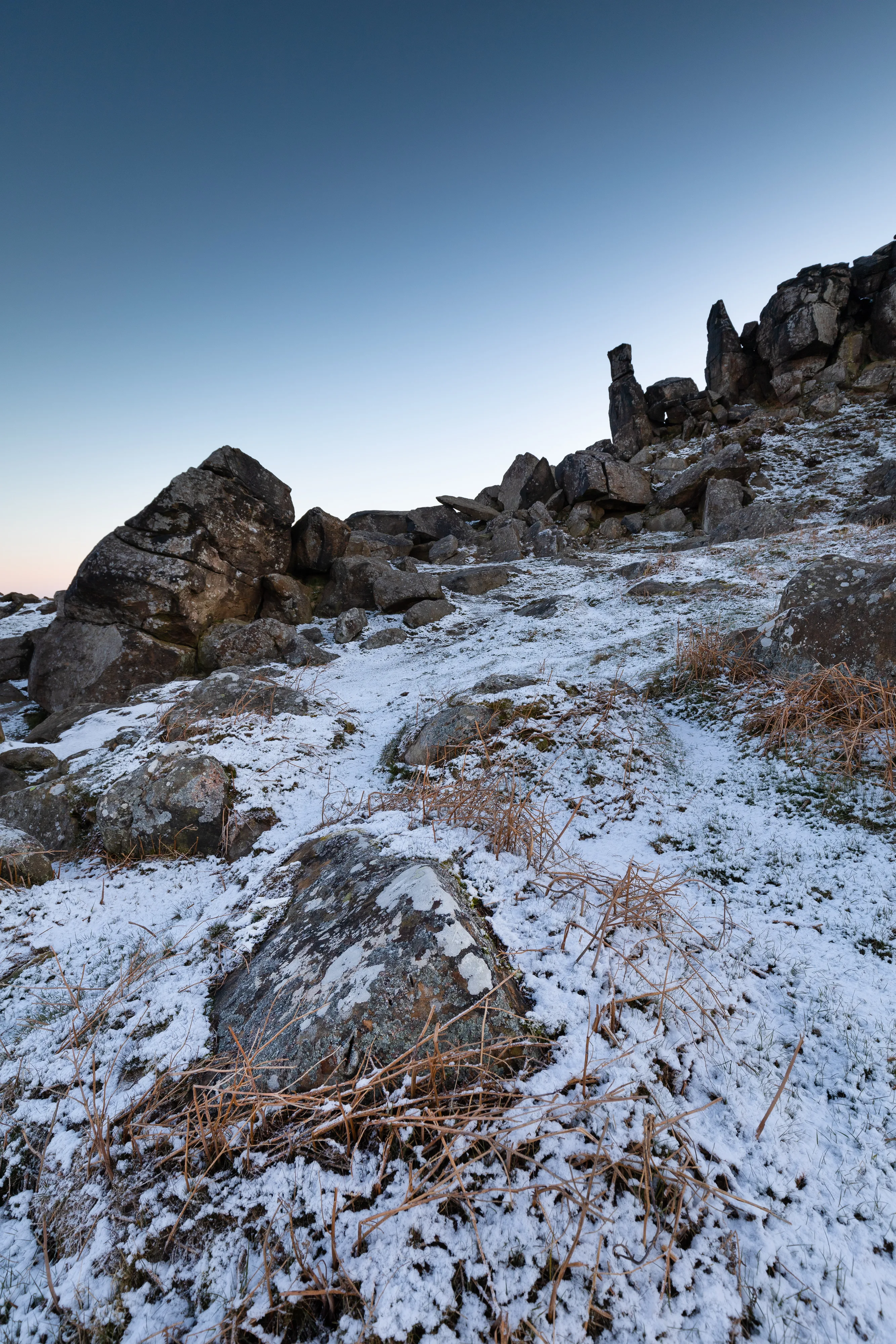 Behind the Wainstones